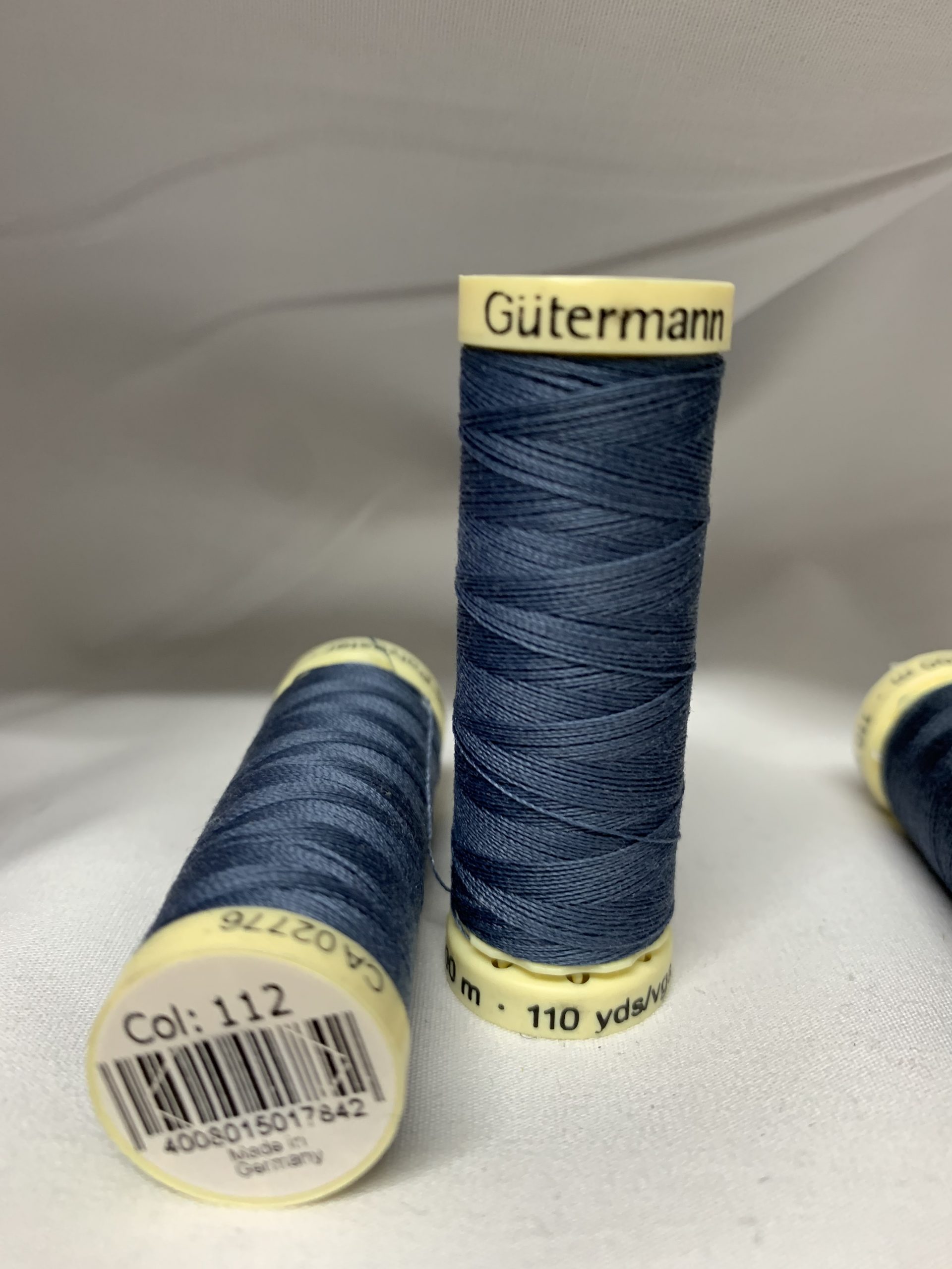 colour 112 gutermann thread suitable for machine & hand sewing 110